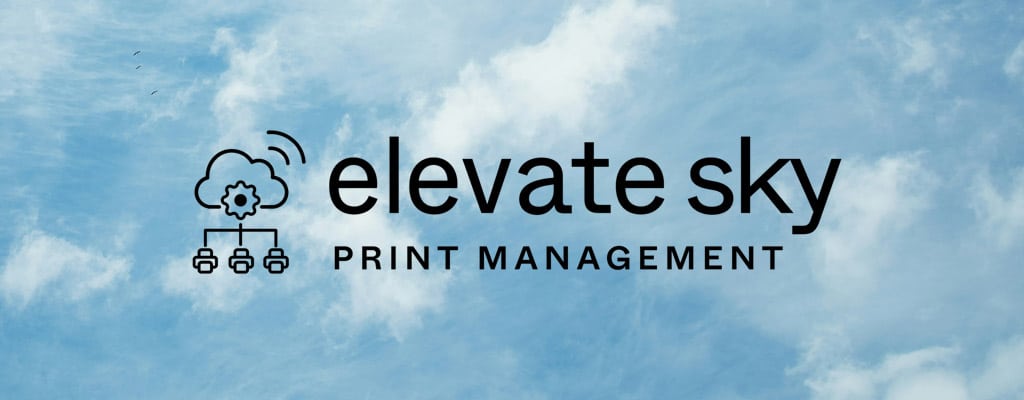 Toshiba Elevate Sky logo on top of clouds