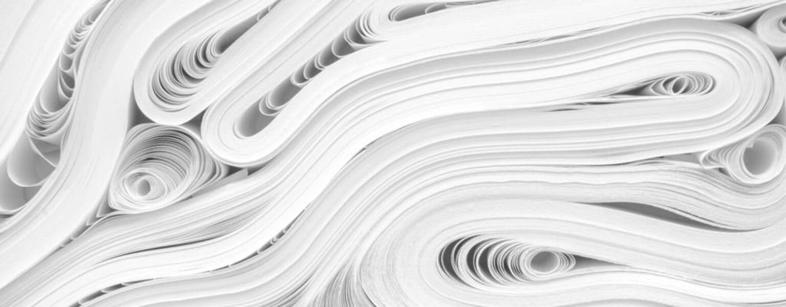 Paper showing different wide format printer uses