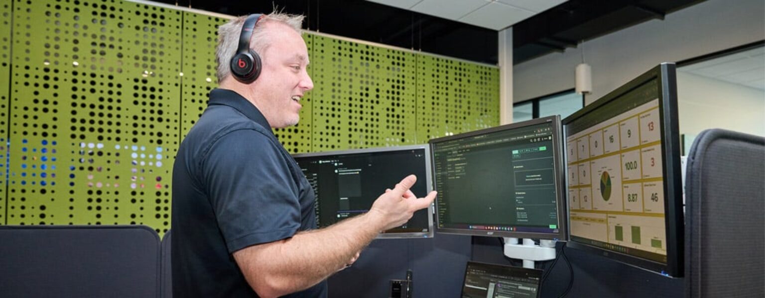 A Virtual CIO working in an office