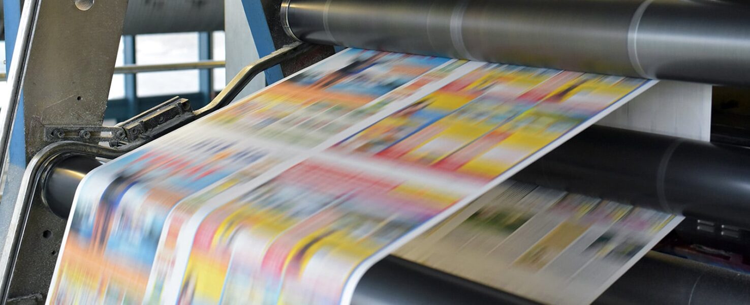 A high-volume printer at work due to automation