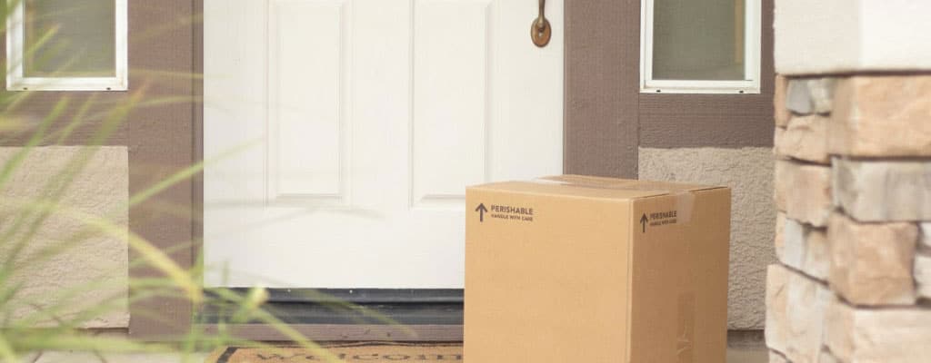 Box shipped to house