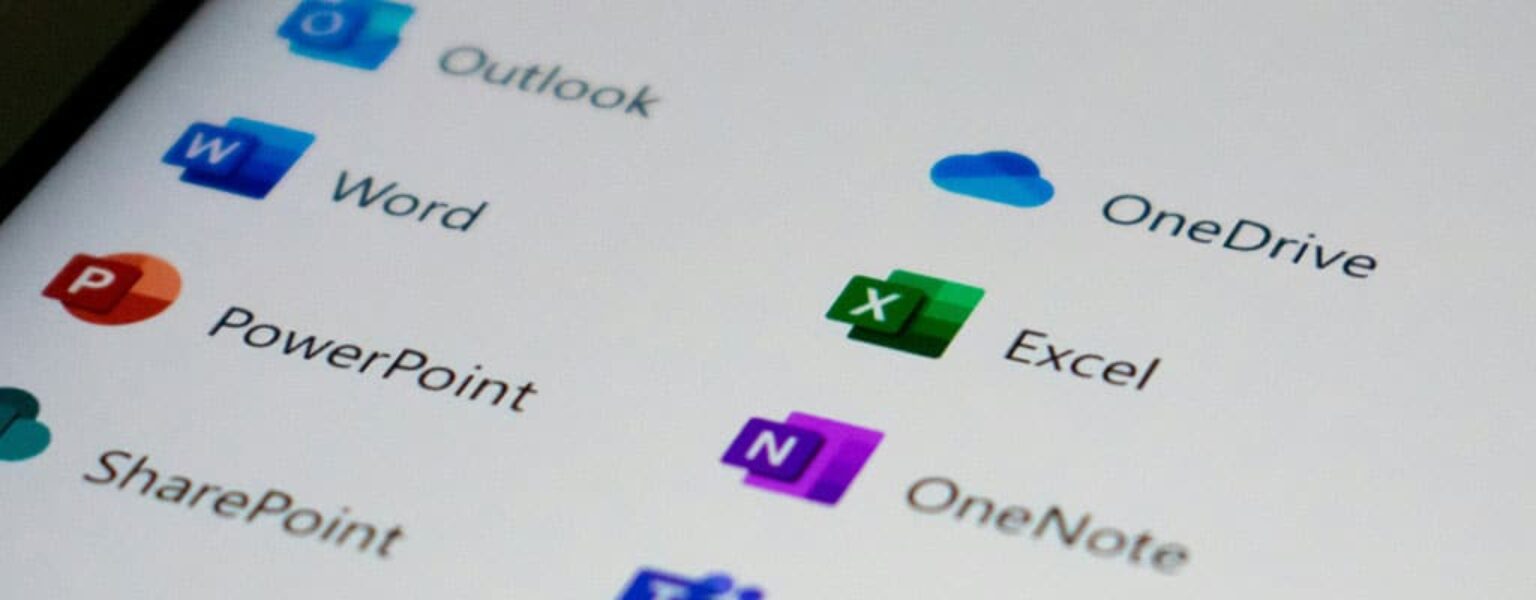 Microsoft 365 Apps on a mobile phone